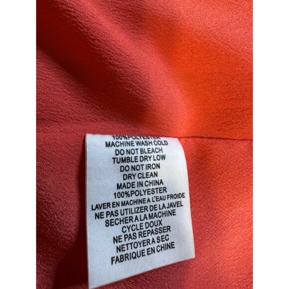 Trina Turk Traverse Tie Back Dress S Small Coral Lilly Flutter Sleeve NEW - Picture 10 of 14